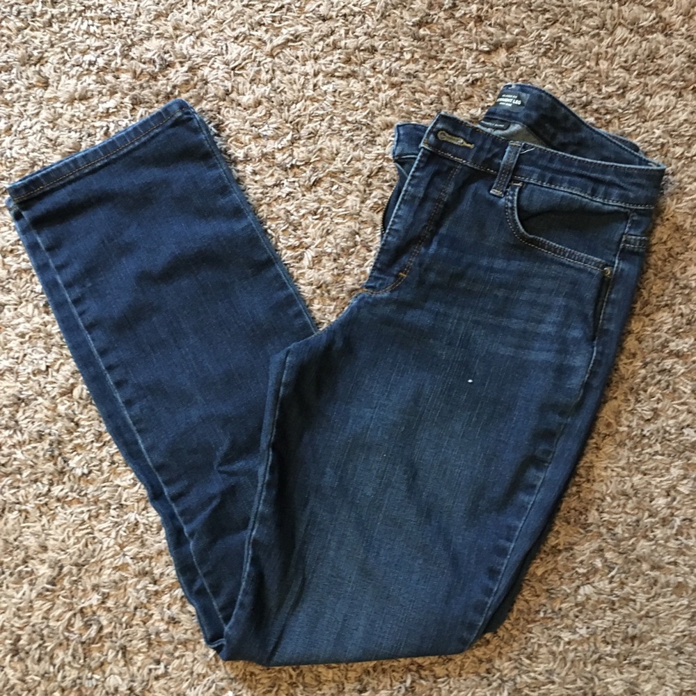Lee Relaxed Fit Straight Leg High Rise Jeans Size 8